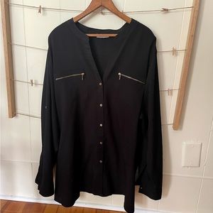 Calvin Klein Dressy Black Shirt